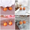 thumbnail image 4 of 1 par de pendientes con forma de naranja, bonitos pendientes de moda para mujer., 4 of 6