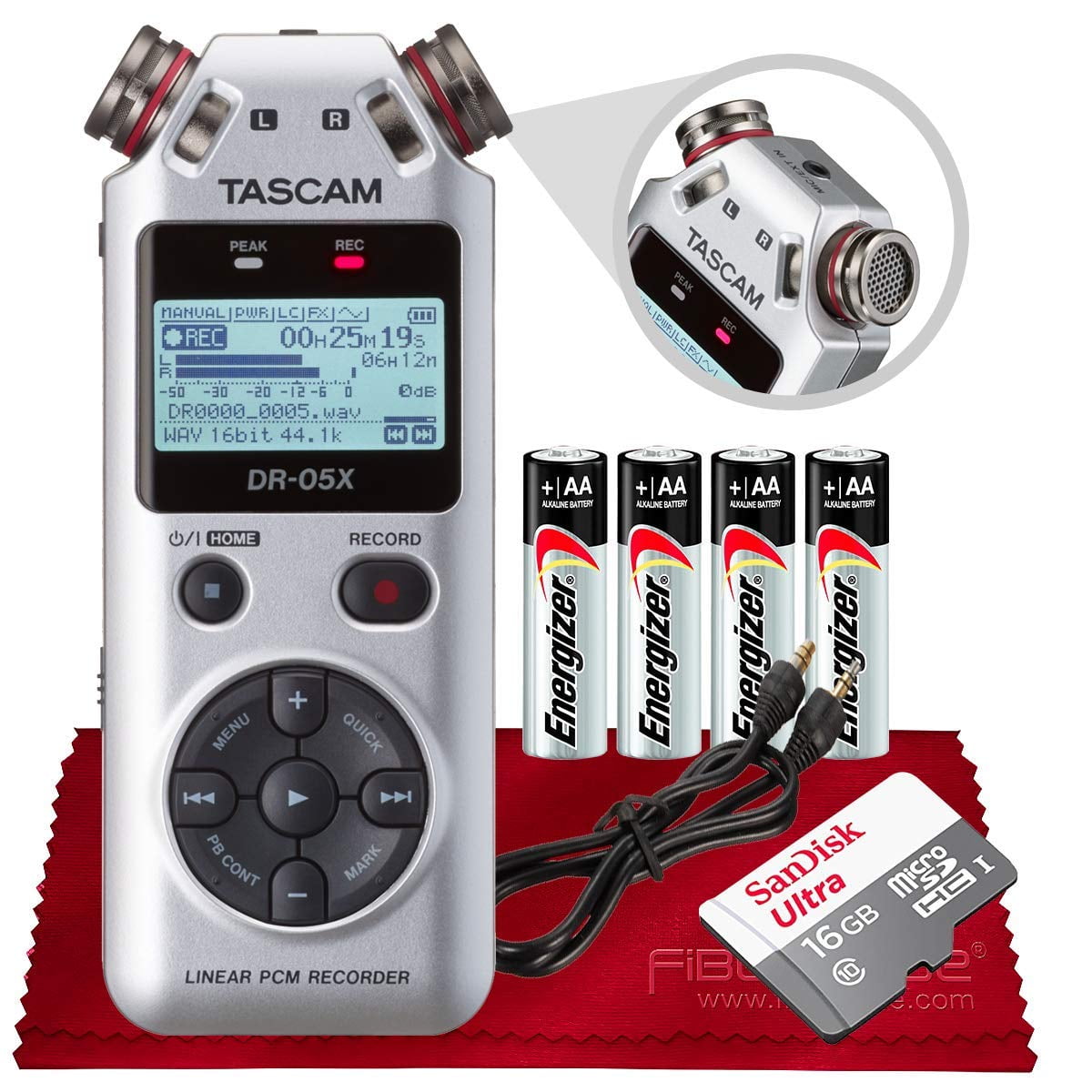 2極タイプ Tascam DR-05X Stereo Handheld Digital-Audio Recorder and