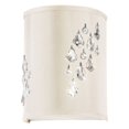 thumbnail image 2 of Dainolite 2 Light Wall Sconce w/Crystal Accents Right - White/Silver, 2 of 2