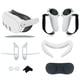 thumbnail image 1 of Accesorios de silicona para Meta Quest 3, Funda protectora, almohadilla protectora para la cara con tapa para las lentes, funda para el mando con abertura para la batería y tapa basculante, 1 of 7