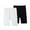 Black, variant on Girls Bike Shorts 2PC- Breathable Soft Under Dress Casual Knee Length Cartwheel Shorts Gray Size 6