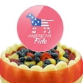 thumbnail image 5 of Acrylic American Fido Dog American Flag Cake Topper Party Decoration for Wedding Anniversary Birthday Graduation, 5 of 7