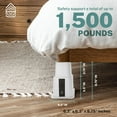 thumbnail image 4 of Home Intuition Bed Risers Heavy Duty Adjustable Furniture Riser 3, 5 or 8-Inch, 4 Pack (White W/ USB), 4 of 7