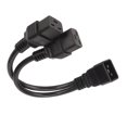 thumbnail image 1 of C Cable de AlimentAción, Retardante de Llama de Tensión de Diseño Reforzado Universal Dual IEC320 C19 A IEC320 C20 Cable Hírra A Macho Para Lámpara de Escritorio para cámaina, 1 of 7