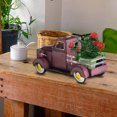 thumbnail image 6 of Retro Style Solar Pickup Truck Garden Decoration,Vintage Metal Truck Planter, Solar Pickup Truck Flower Pot with Car Light,Cute Vintage Metal Truck Planter Bus,LED Lighted Desktop Garden Decoration, 6 of 8