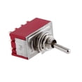 thumbnail image 2 of Interruptor eléctrico en miniatura Baoblaze 2 Posiciones 12 Terminales 3A 250VAC Cuádruple Tiro Doble, 2 of 4