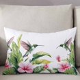 thumbnail image 3 of Flowers Leaves Throw Pillow Cover 16 x 24 Inch Decorative Pillow Cover Summer Tropical Palm Plants Birds Animals Lumbar Pillowcase Seasonal Rectangle Cushion Case for Couch Sofa Bed Living Room, 3 of 7