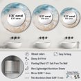 thumbnail image 4 of Designart "Amber And Azure Seashore Sand Blend" Coastal Beach Sand Round Mirror Wall Decor Coastal - Large Beige Round Office Mirror - Round Mirror - 29" x 29", 4 of 6