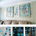 thumbnail image 5 of Farfi 4m Long Star String Paper Garland for Wedding Birthday Party Baby Shower Decor (Blue,13 ft), 5 of 12