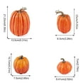 thumbnail image 2 of 7 Piece Pumpkin Set Fall Halloween Thanksgiving Decorations for Home Garden Table Displays 7PCS, 2 of 6