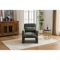 thumbnail image 3 of Leumius Modern Accent Chair, Contemporary Boucle Fabric Accent Armchair Comfy Upholstered Leisure Single Sofa Chair for Living Room Bedroom Apartment Office Green, 3 of 9