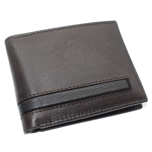 Cavelio RFID Real Leather Wallets for Men - Bifold Removable ID Holder Men's Wallet with Gift Box Brown