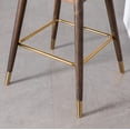 thumbnail image 5 of Roundhill Furniture Leland Fabric Upholstered Counter Height Wingback Stools, Set of 2, Green, 5 of 15
