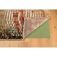 thumbnail image 5 of Linon Home Decor Impact Fences Rug Collection 3' x 5' Abstract,Graphic 3' x 5' Kitchen,Patio,Entryway Burgundy Transitional,Industrial,Mid-Century, 5 of 5