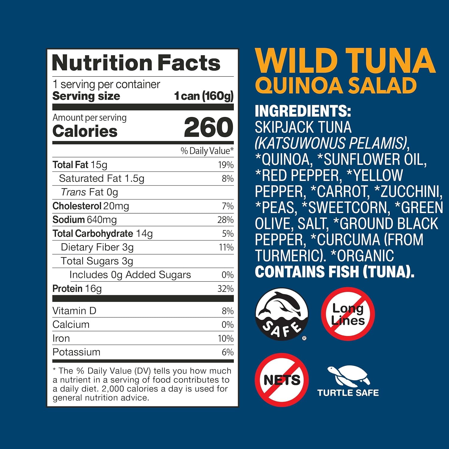 (Pack Of 9) Wild Planet Tuna Wild Quinoa Salad 5.6 Oz