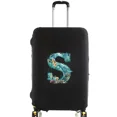 thumbnail image 1 of Luggage Covers Protective Cover Travel Luggage Scratch Proof Dust Cover Reusable Dust Cover Washable Fish Letter Print Pattern 8fish letter S XL, 1 of 6