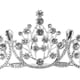 thumbnail image 4 of KAKOWELY Corona de tiara con diamantes de imitación, diadema de novia, tocado de novia, tiara de niña, tocado de banquete, 4 of 5