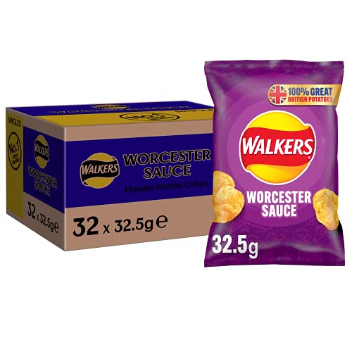 Walkers Crisps Worcester Sauce x 32 1040g