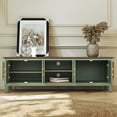thumbnail image 4 of HLR Farmhouse 63" TV Stand, for TVs up to 70", Living Room Wooden Entertainment Center with Storage, Green, 4 of 11
