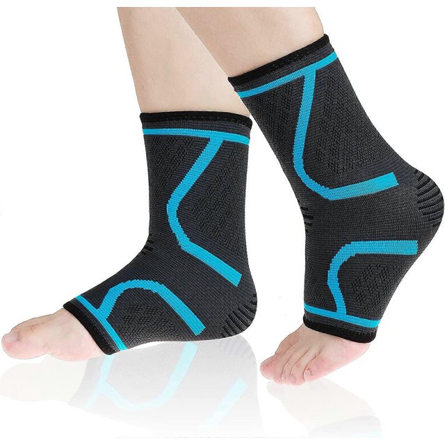 ZHAOCHENG 1 par de tobilleras de apoyo, calcetines para fascitis plantar, mangas de compresión para pies para aliviar el dolor de artritis deportiva