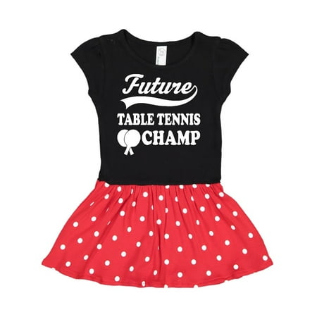 

Inktastic Future Table Tennis Champ Gift Toddler Girl Dress