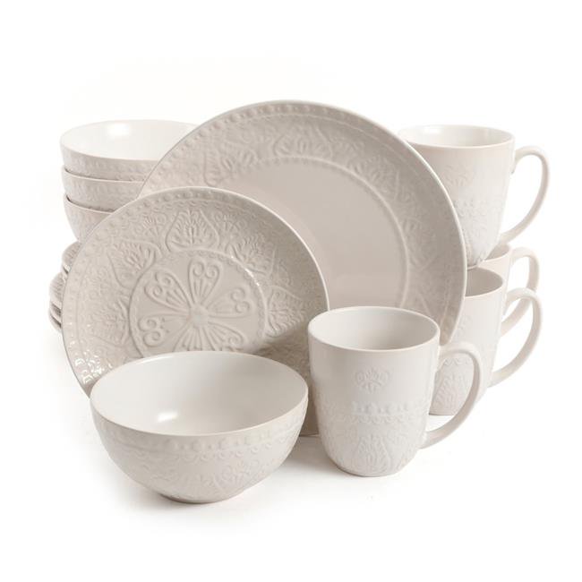 Gibson Elite 124146.16 Elite Milanto Stoneware Dinnerware Set Service