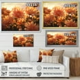 thumbnail image 4 of Designart "Morning Blossoms: Chrysanthemum Field At Sunrise" Chrysanthemums Floater Framed Wall Art Prints, 4 of 5