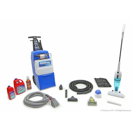 Rug Doctor Wide Track Carpet Shampooer With Pre-Clean kit, Air Purifier, Black StickVac