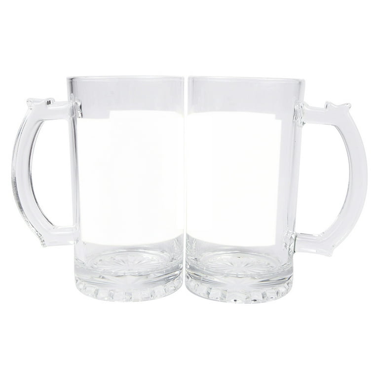 Sublimation Pint Glass with White Patch