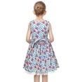 thumbnail image 4 of Girls Dress Floral Strawberry Print Lovely School Lace Sundress Summer 6 Years, 4 of 8