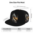 thumbnail image 2 of Baseball Cap - Golden White Fire Dragon Hats for Men/Women Low Profile Adjustable Classic Dad Hat for Workout Running and Outdoor Activities All Seasons, 2 of 7