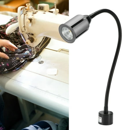 

Tebru LED Working Light LED Work Lamp with Magnetic Base Adjustable Gooseneck CNC Machine Lathe Light US 110-220V 12W Lathe Lamp