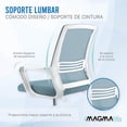 thumbnail image 3 of Silla De Oficina Ergonómica Silla De Escritorio Giratoria Azul, 3 of 10