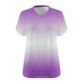 thumbnail image 4 of Hvobtty T-Shirt Décontracté à Manches Courtes pour Femmes, T-Shirt d'Été Imprimé à Manches Courtes et Col Surdimensionné pour Femmes, 4 of 4