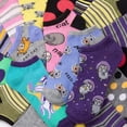 thumbnail image 2 of Tipi Toe Women's 20 Pairs Colorful Patterned Low Cut/No Show Socks NS196-AB, 2 of 5