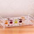 thumbnail image 2 of Desktop 2 Rows, Desktop Acrylic Wine Cup Rack, 2 Rows 12 Holes Small Mini Shot Glasses Holder Transparent Glass Rack Shelf Display for Kitchen KTV Room[12 Holes], 2 of 9