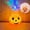 B, variant on Halloween Candy Bucket Pumpkin Bucket Lantern Rotating Starry Sky Projection Handheld Trick or Treat Toy Pail for Party Favors，A