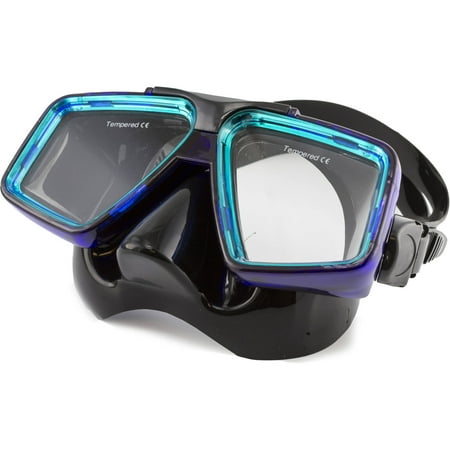 ECO Cabo Mask Black Hypoallergenic Silicone Mask Skirt with Tempered CE Lens, Standard Size, One Size Fits Most