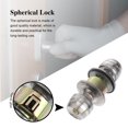 thumbnail image 2 of Jiandong Spherical Lock Stainless Steel Bedroom Door Knob with Lock and Key(6.3X2.09X2.09Inch), 2 of 10