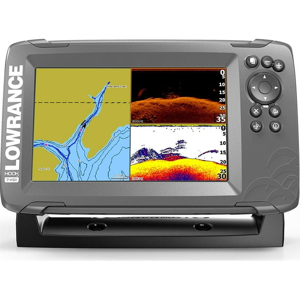 Lowrance Fish Finder HOOK2 7 with SplitShot Transducer and US Inland