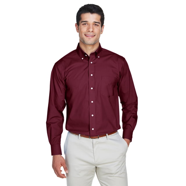Crown Woven Collection® de paño liso para hombre BURDEOS XL Devon & Jones D620