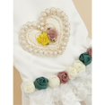 thumbnail image 7 of HQREA Luxury Pearl Dog Bride Wedding Dress,White Formal Puppy Princess Tutu Skirt for Small Dogs, 7 of 7