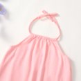 thumbnail image 3 of Actgleam Toddler Girls Backless Strap Jumpsuit for Girls Harem Halter Sleeveless Romper 3-7Y, 3 of 6
