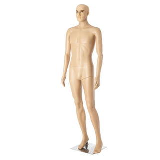 Gymax 6 FT Male Mannequin Make-up Manikin Metal Stand Plastic Full Body  Realistic New