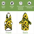 thumbnail image 6 of Fotbe Sunflowers In Vintage Print Small Dog Sweater Hoodies Pet Grey Hooded Soft Fleece Sweatshirts with Pocket Fall Winter Puppy Cat Sweaters Warm Clothes-X-Small, 6 of 7