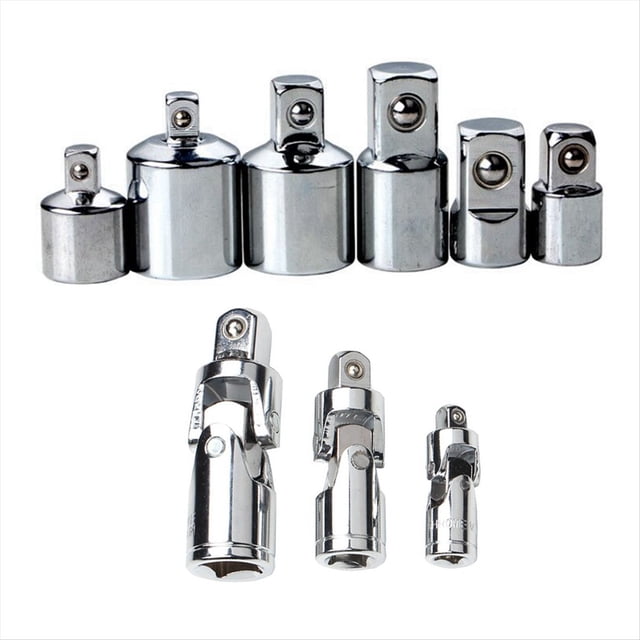 Adaptador de llave de carraca de 6 piezas con adaptador de junta universal