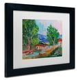 thumbnail image 3 of Trademark Fine Art "Tree Valley" Canvas Art by Manor Shadian White Matte, Black Frame, 3 of 5
