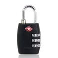 thumbnail image 2 of TSA Padlock 4-Number Combination Travel Suitcase Luggage Bag Code Lock (Black), 2 of 5