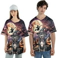 thumbnail image 4 of Spooky Halloween Night Witch Pitbull Glowing Pumpkins All Over Print 3D Baseball Shirt Terrier Dog Lover Softball Sport - 12015, 4 of 6