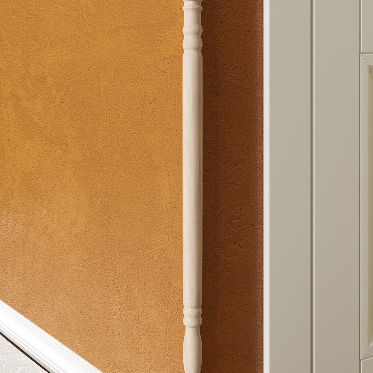 Light Hardwood Corner Protector Guard 1" D Unfinished Sanded Ready to Paint Baby Safety Corners Renovators Supply - Pack of 5